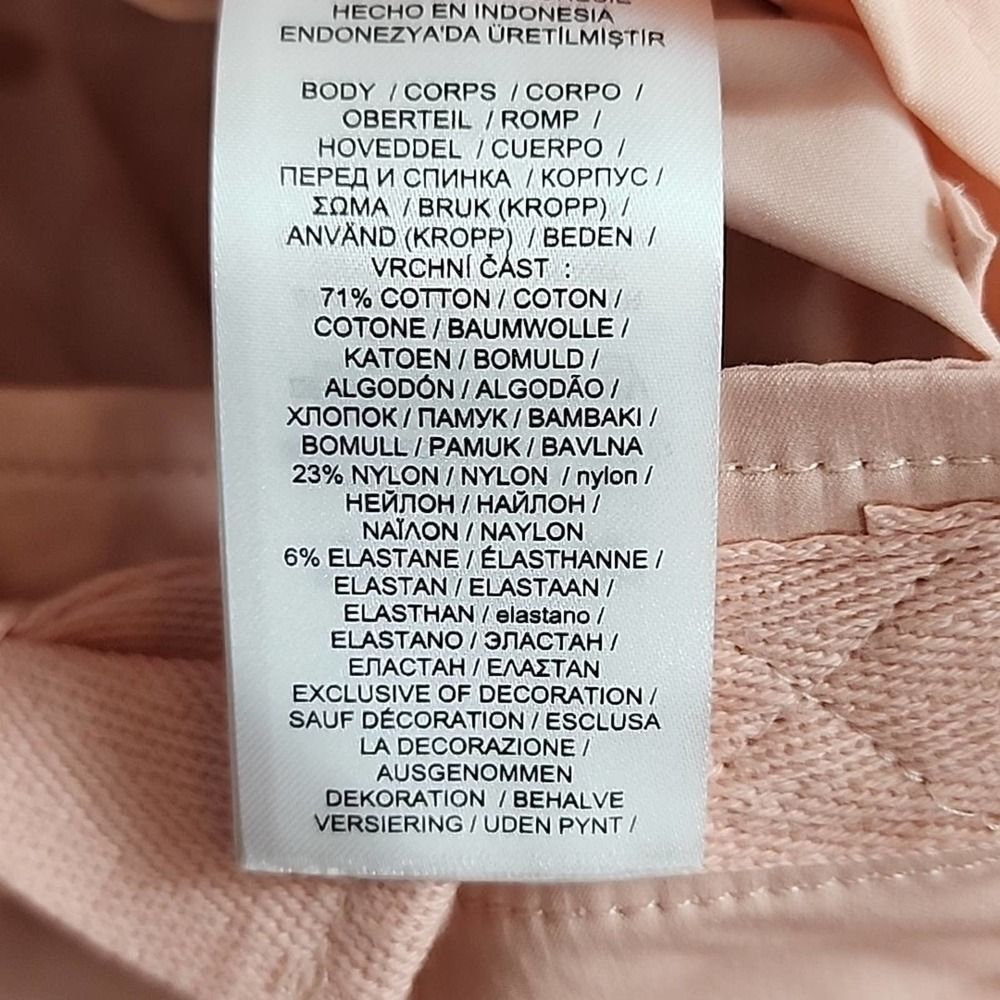 NWT Ralph Lauren Twill Cargo Chino Cotton Stretch Shorts Pale Pastel Pink SZ 10 - Picture 10 of 10